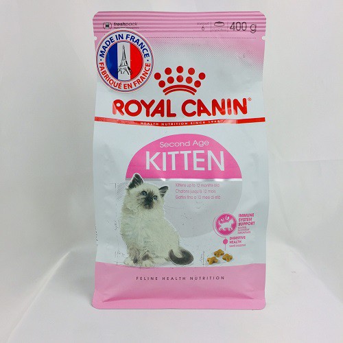 [CHÍNH HÃNG] ROYAL CANIN KITTEN 36 - THỨC ĂN HẠT CHO MÈO CON DƯỚI 12 THÁNG - GÓI 400G