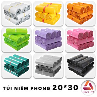 Sỉ túi đóng hàng nhựa hvt, túi gói hàng có băng keo size 20*30