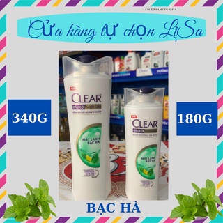 Dầu gội sạch gàu clear bạc hà chai 170g , 340g