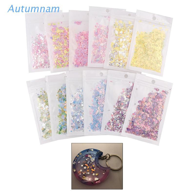 [Hàng mới về] Túi sequin lấp lánh đính móng trang trí nghệ thuật chất liệu pvc diy