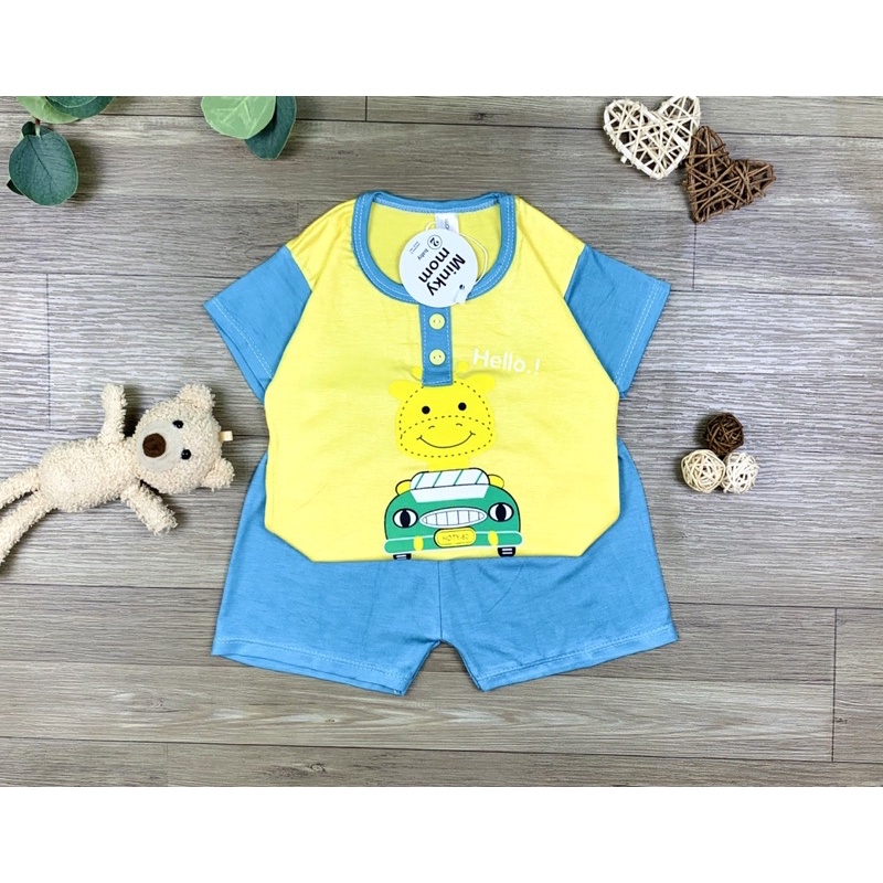 Bộ thun lạnh cộc tay đẹp 6-17kg