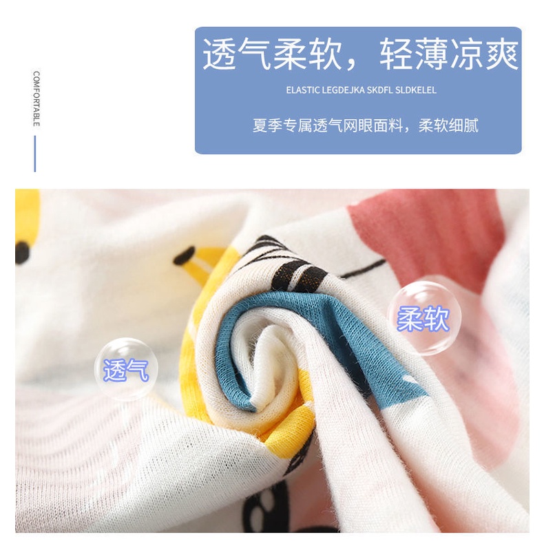 Bộ Đồ Ngủ Tay Dài Vải Cotton Thoáng Khí Dành Cho Bé 1-12 Tuổi