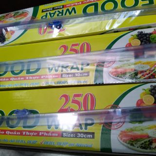 Màng bọc thực phẩm 250 sạch an toàn vệ sinh 1 thùng 10 cây