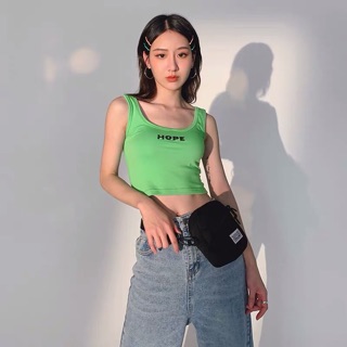 Áo ba lỗ croptop 4 màu.