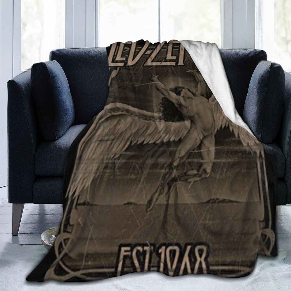 Blankets Machine Washable Led Zeppelin Faded Falling Merchandise Easy to Care All Seasons Quality