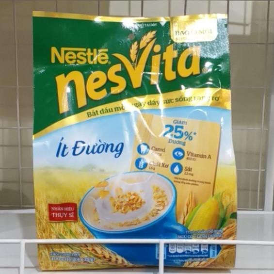 Ngũ cốc Nestlé Nesvita ÍT ĐƯỜNG 400g