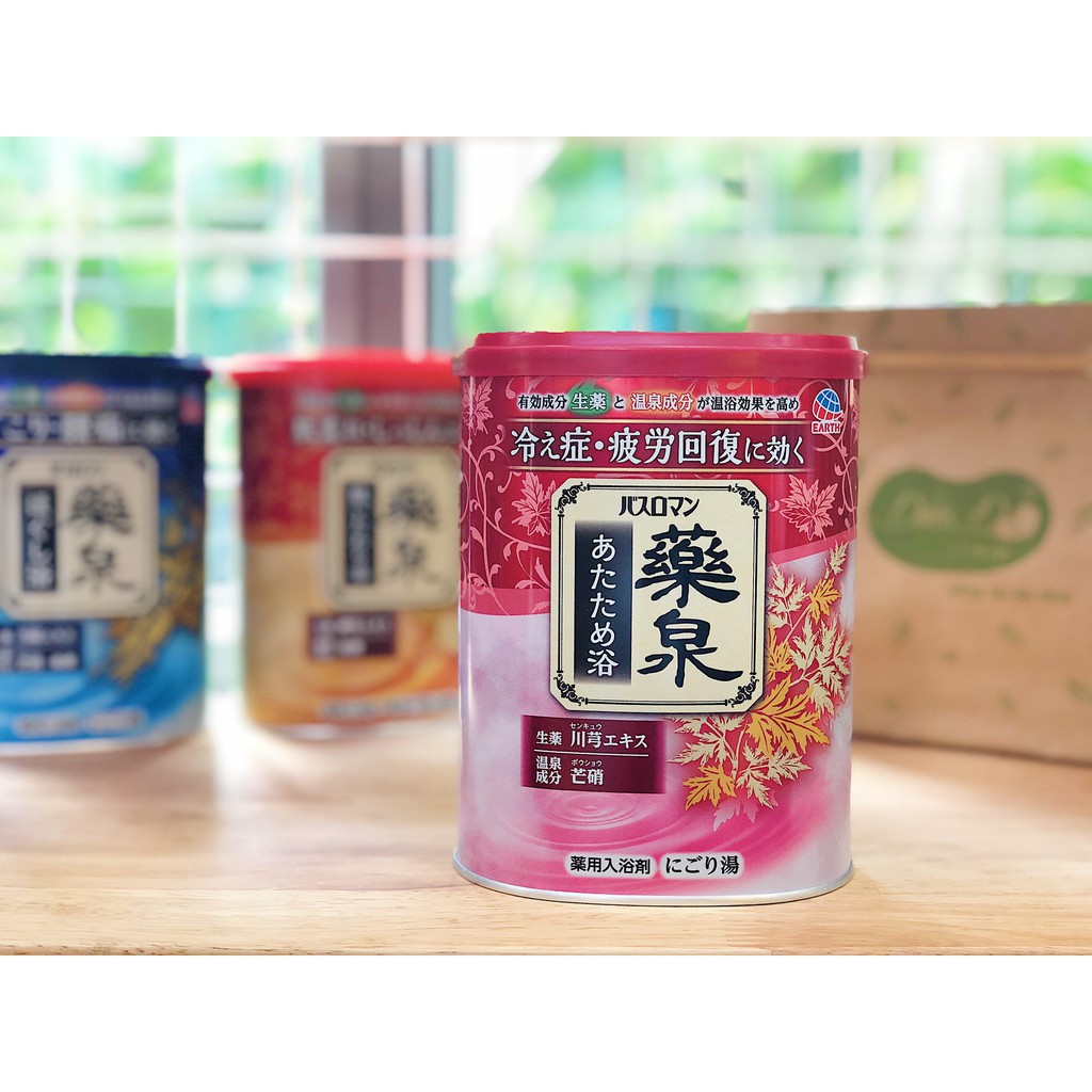 Muối tắm ngâm bồn thư giãn Onsen Earth Premium 750g - Hàng nội địa Nhật