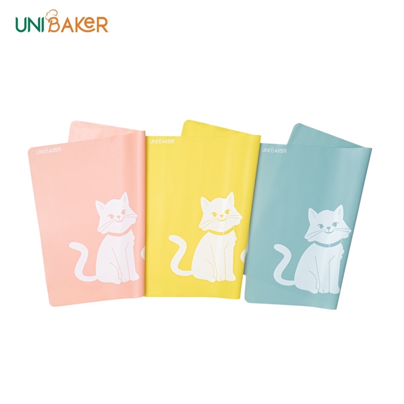 Thảm nhào bột silicon Meow Unibaker 40x50cm / Tấm nhồi bột silicone