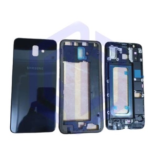 Bộ vỏ + khay sim dành cho samsung j6 plus zin