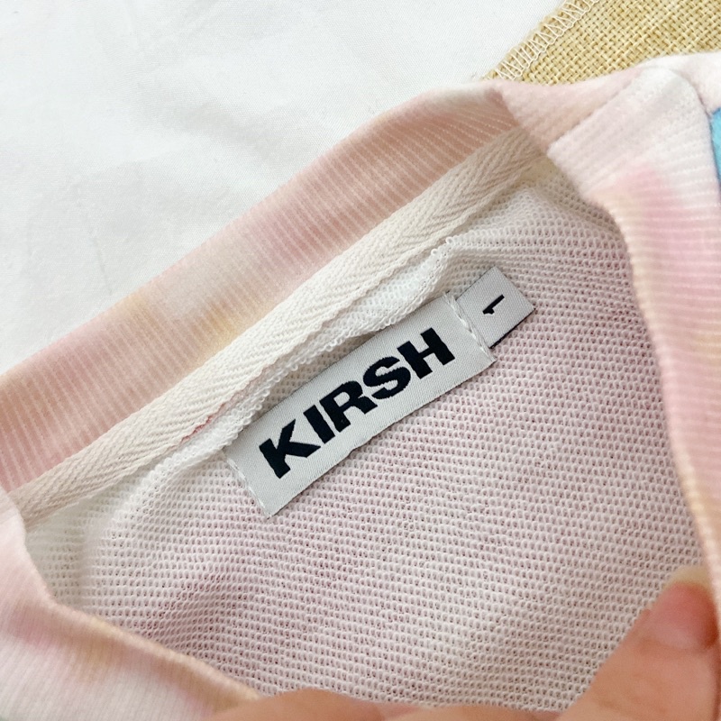 Áo sweater nỉ da cá KIRSH màu loang tie dye made in Korea
