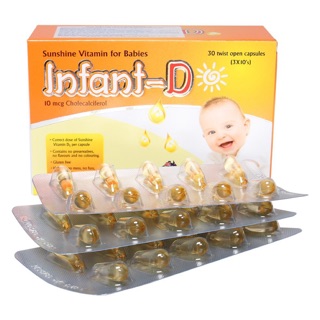Combo 2 Hộp infant - D bổ sung vitamin D giúp cho xương và răng