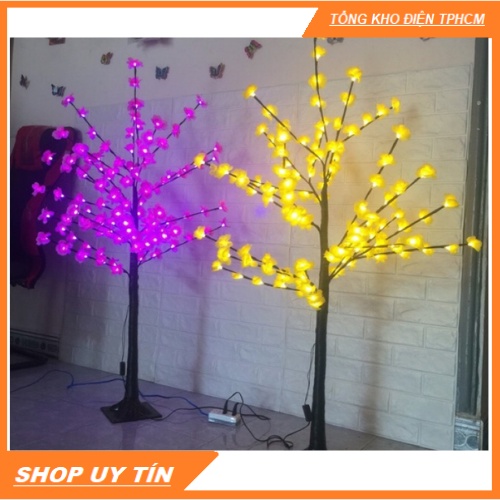 HỎA TỐC TPHCM  CÂY HOA MAI, HOA ĐÀO ĐÈN LED 1M2 CAO CẤP [SẢN PHẨM MỚI TẾT 2022]