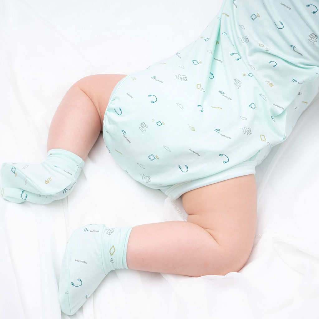 Bodychip ngắn tay cổ chồm - Bambus Techno BU