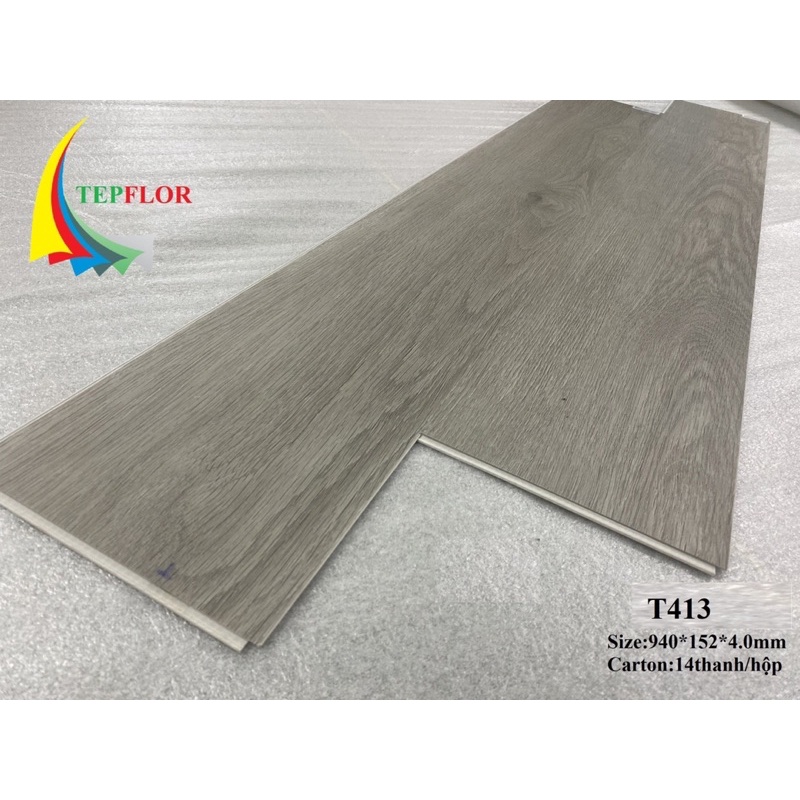 Hộp 2m2 x 14 thanh Sàn nhựa giả gỗ hèm khoá Hàn Quốc TEPFLOR