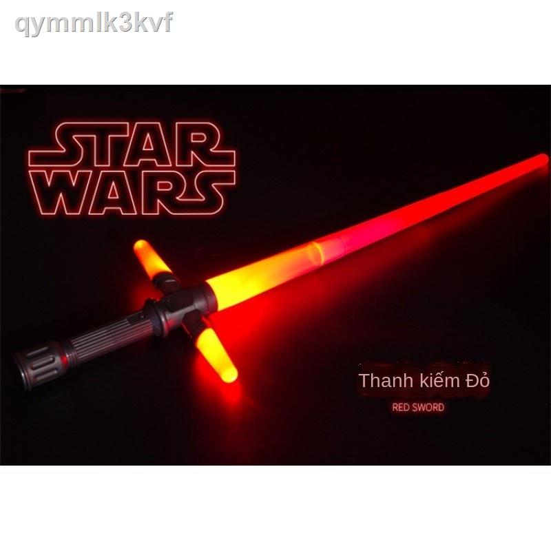 ✹ ﺴ ☫Star lightsaber chiến tranh rung với đồ chơi kiếm laze dành cho trẻ em Jedi chéo kính thiên văn than