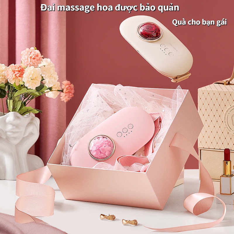 Máy massage làm ấm bụng Đai Đeo Giảm Đau Bụng Kinh Nguyệt Máy hâm nóng tử cung phụ nữ Quà tặng sinh nhật cho bạn gái
