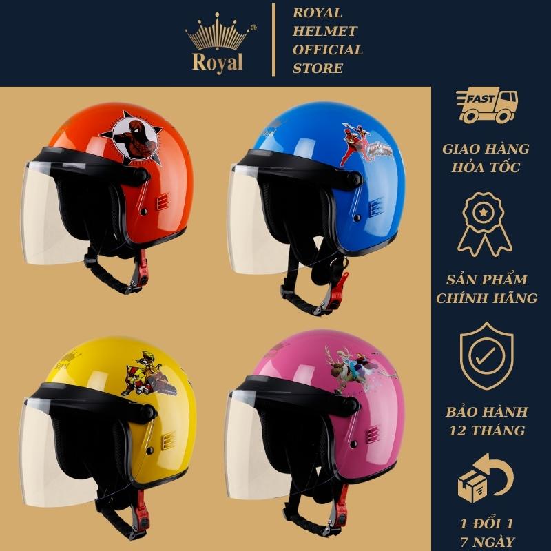 Nón bảo hiểm trẻ em có kính Royal M20 có kính