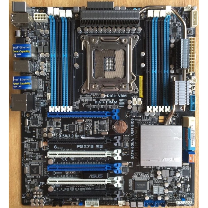 Mainboard X79 Asus P9X79 WS kèm Cpu 4930k mới 100% hàng từ Mỹ