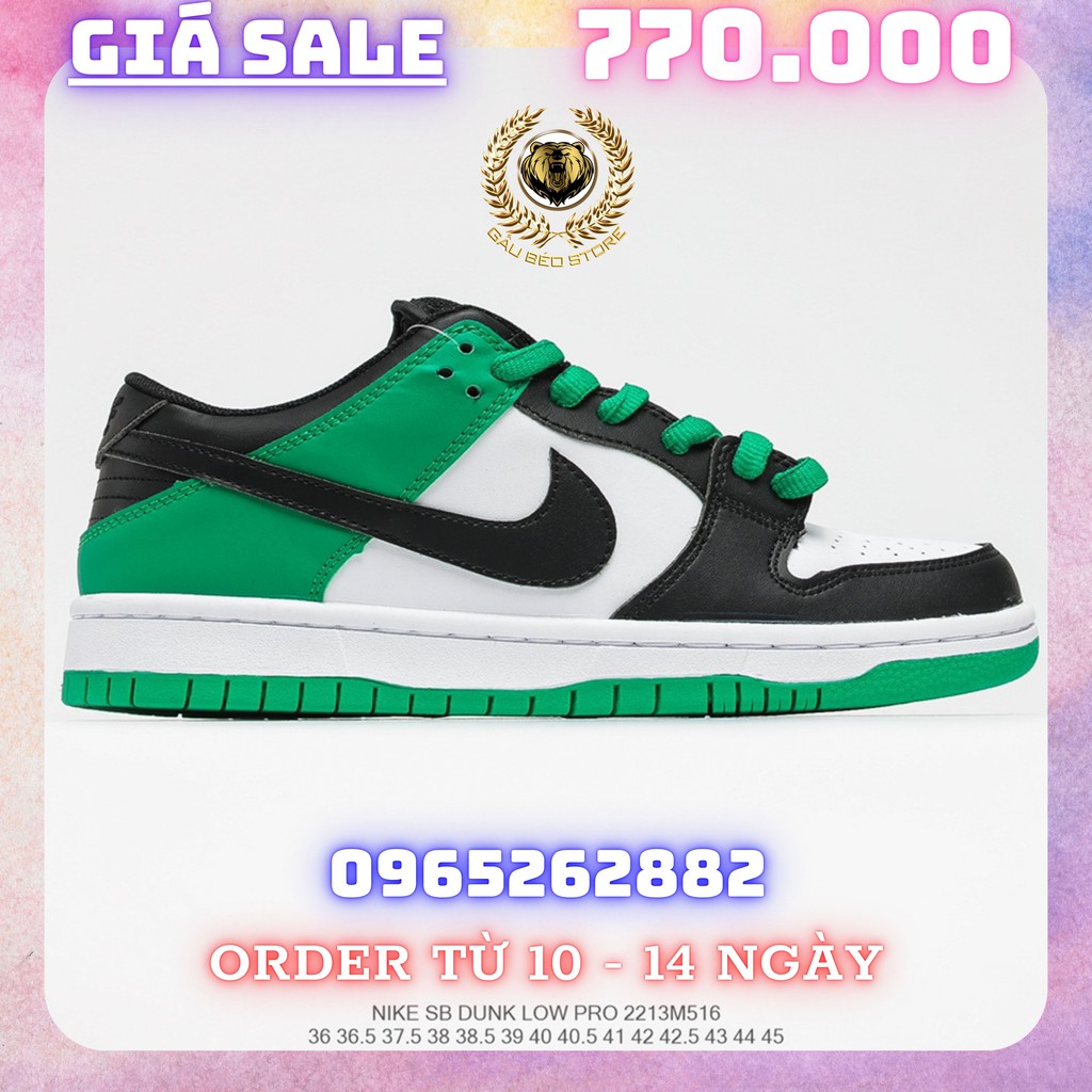 Order 1-2 Tuần + Freeship Giày Outlet Store Sneaker _Nike SB Dunk Low "Classic Green" MSP: 2213M5161 gaubeostore.shop