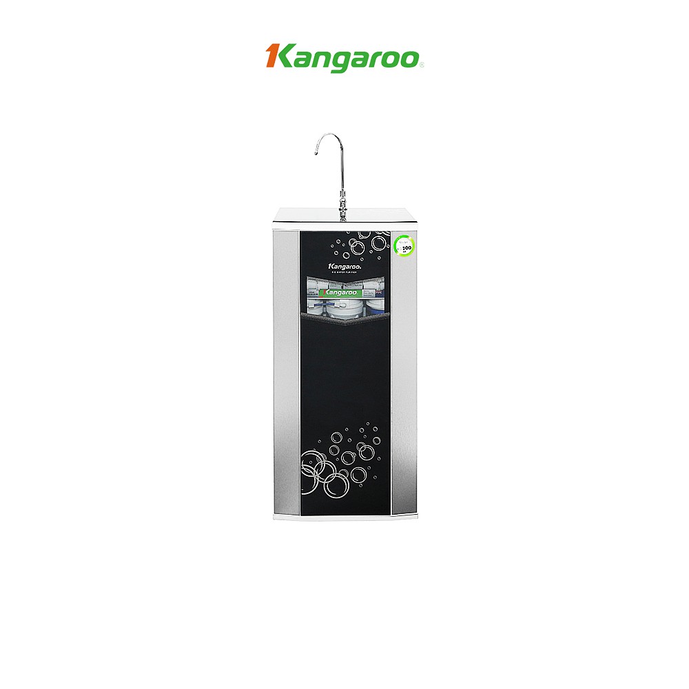 Máy lọc nước Hydrogen Kangaroo RO 9 lõi vỏ tủ VTU màu đen (kèm carton) KG100HA