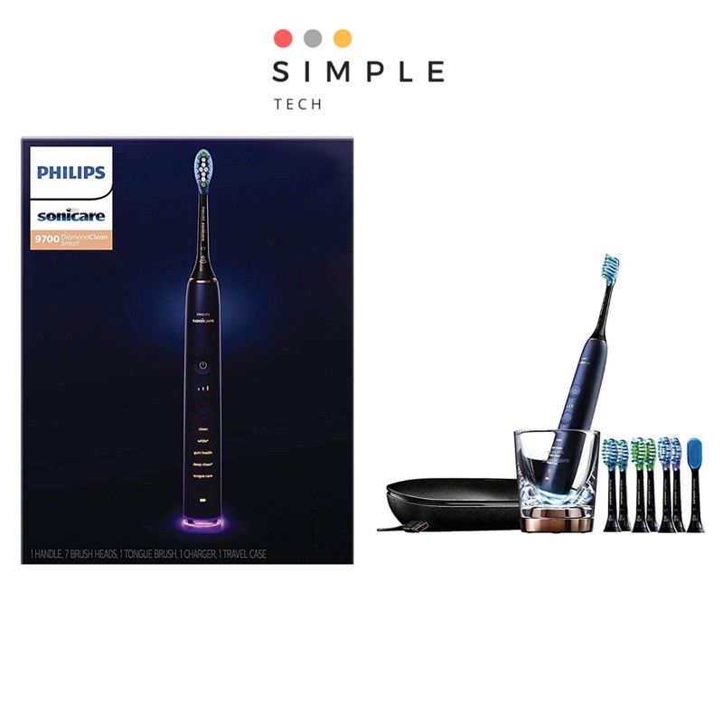 Bàn chải điện Philips Sonicare - DiamondClean Smart 9700