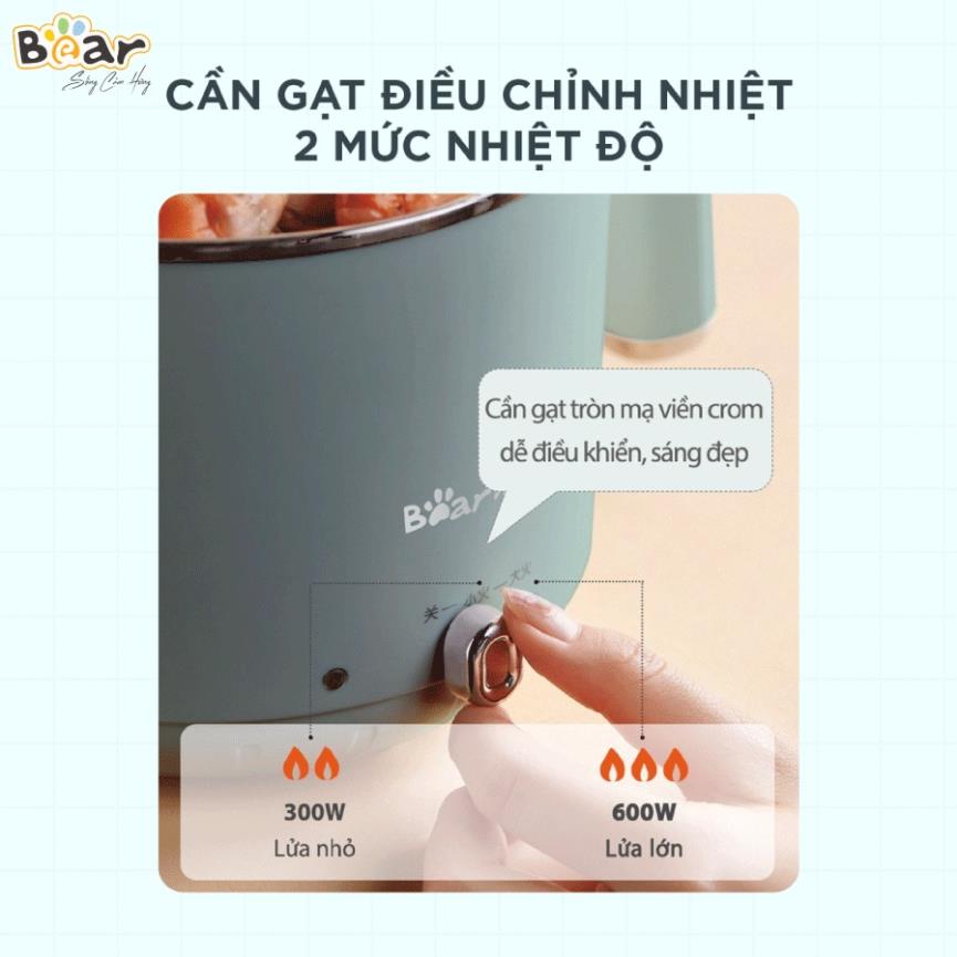 [ FREESHIP ] Nồi đa năng mini Bear chính hãng - Hấp, xào, nấu, luộc đa năng - Bảo hành 18 tháng