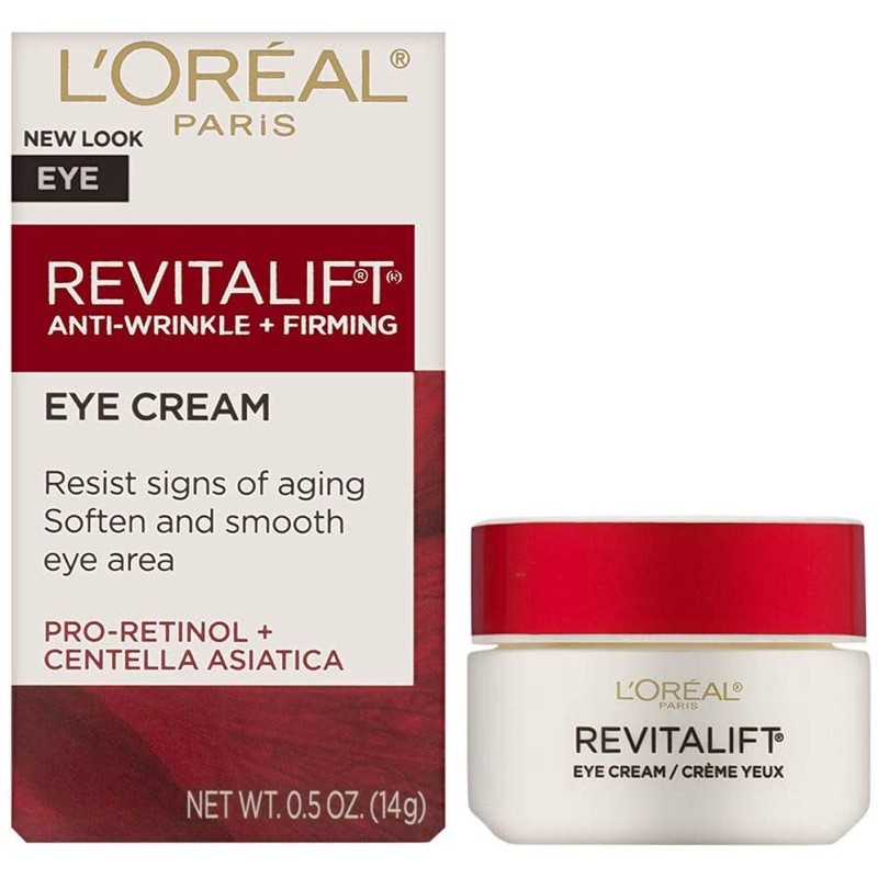 [Hàng Mỹ]Kem dưỡng mắt chống nhăn, giảm bọng mắt Loreal Revitalift Anti-Wrinkle + Firming Eye Cream 15ml
