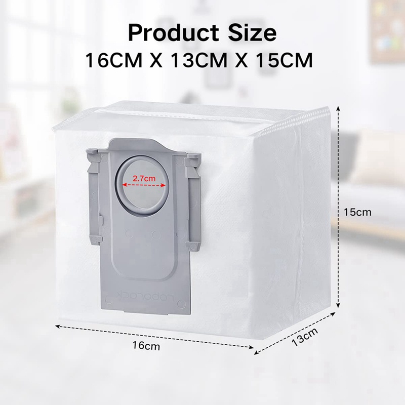 Set 30 Túi Đựng Bụi Thay Thế Cho Máy Hút Bụi Roborock T8, G10S, Q7 Max, Q7 Max +, S7 MAXV Ultra