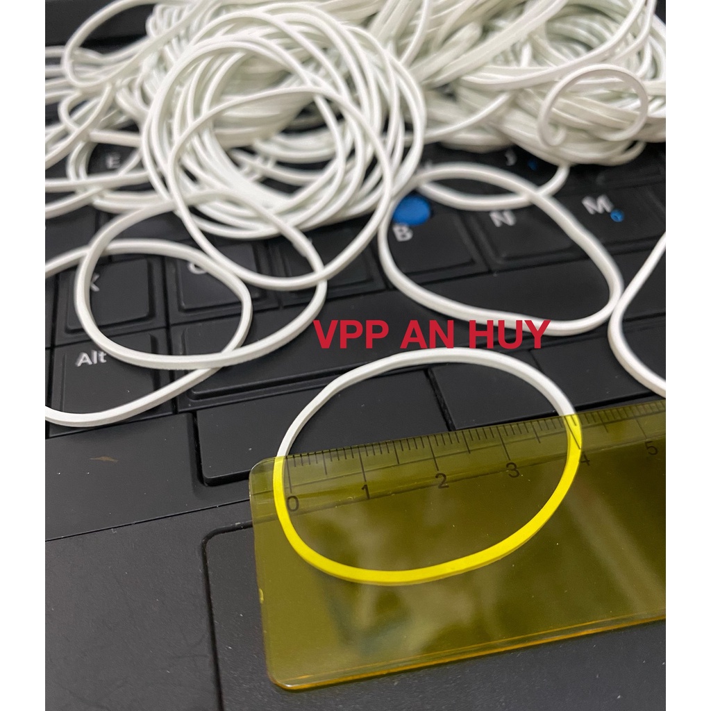 Dây thun trắng sữa - Gói 500 GRAM