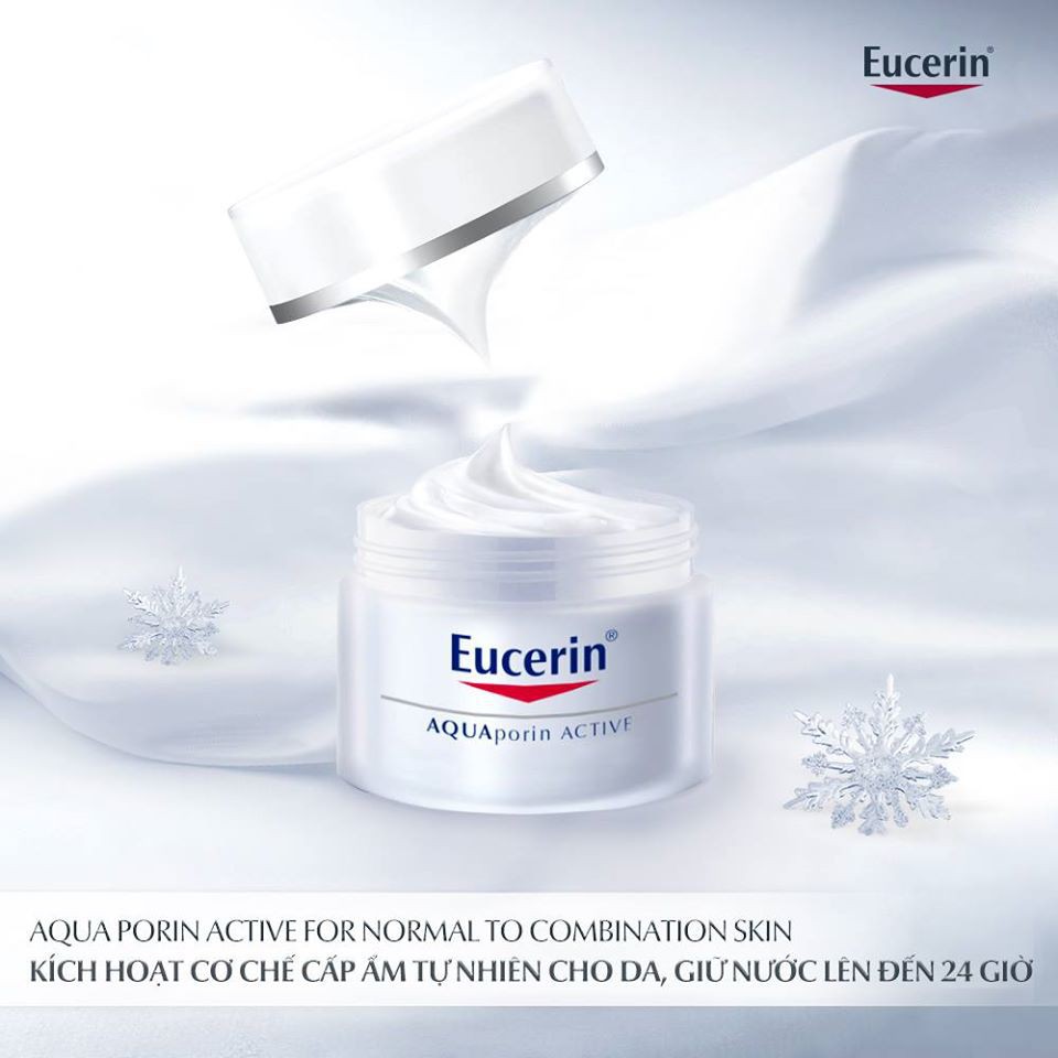 Eucerin Kem dưỡng ẩm cho da thường đến da hỗn hợp AquaPorin Active cream 50ml