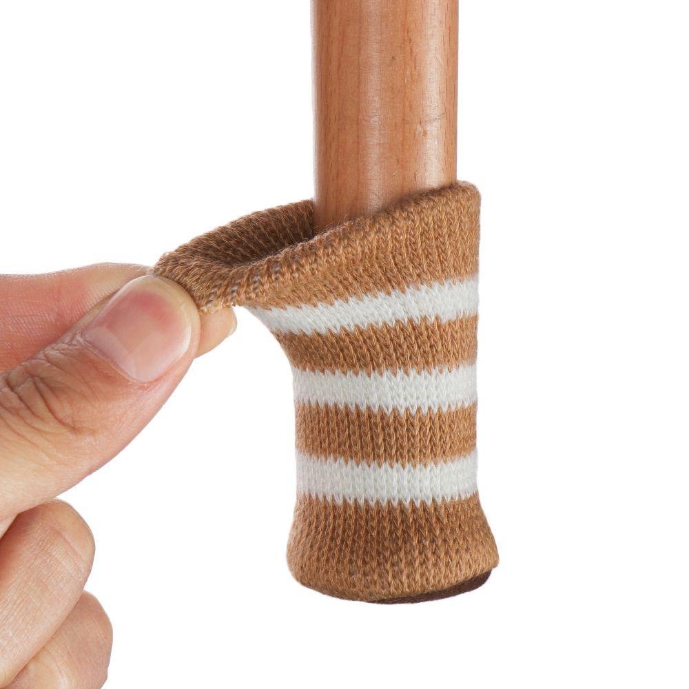 SUYO Bộ 4 Vỏ Bọc Chân Ghế Dệt Kim Chống Trượt Tiện Dụng
