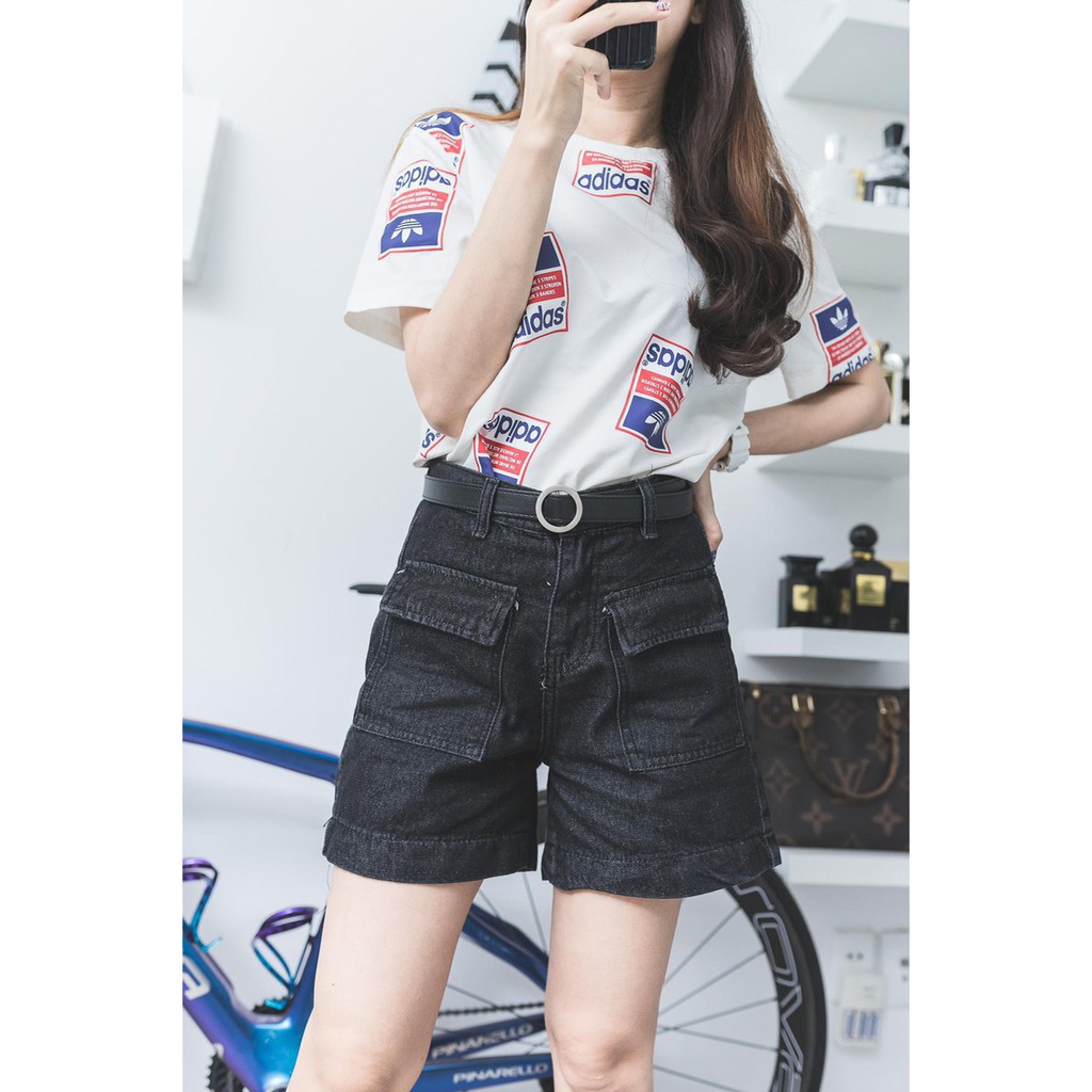 6 MẪU Quần Short Ngố Jean Lững Ống Rộng Lai Cuốn Phong Cách ULZZANG [HÌNH THẬT] | BigBuy360 - bigbuy360.vn