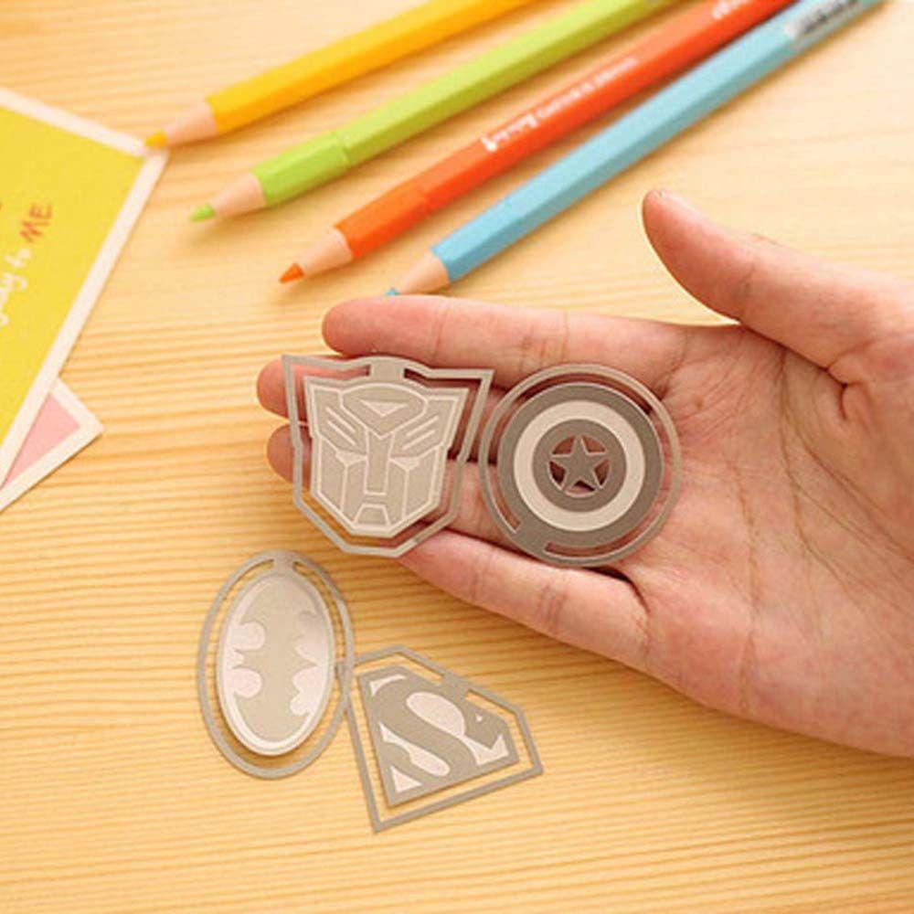 Kẹp Giấy Đánh Dấu Trang Sách Hình Siêu Anh Hùng Hoạt Hình Sáng Tạo