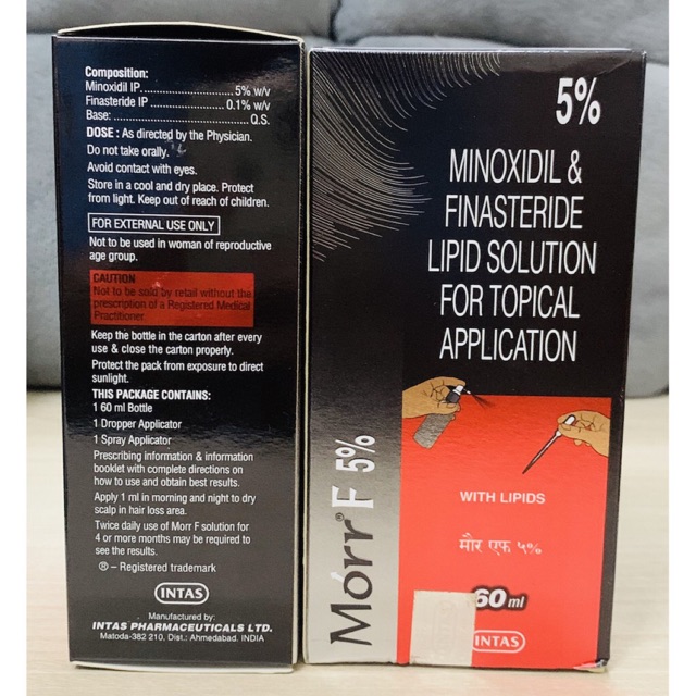 Thuốc mọc tóc Minoxidil & Finasteride 5% - Morr F5