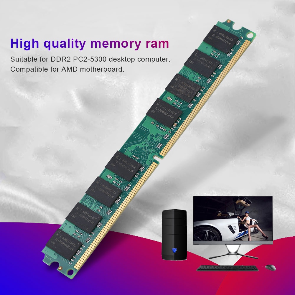 Bộ Nhớ Ram Ddr2 2g 667mhz Pc2-5300
