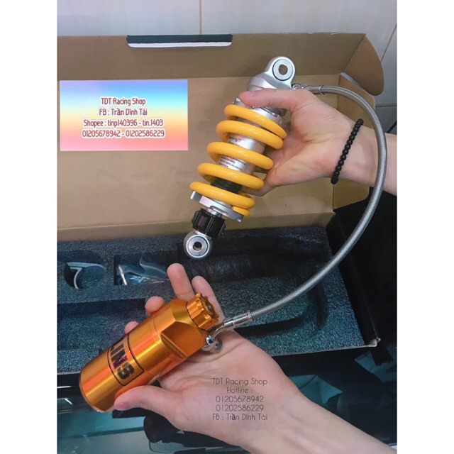 Phuộc Ohlins có bình dầu cho Ex 135 / Ex 150