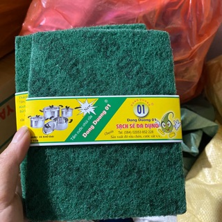 10 miếng cọ xong nồi nhám nổi 2 mặt
