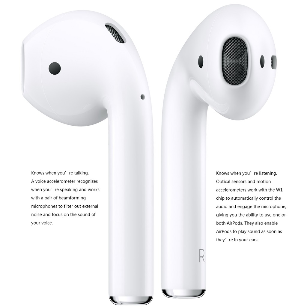 Tai Nghe Không Dây Tws Apple AirPods 2nd Kết Nối Bluetooth 5.0 iPhone 11 XR 7 8 Plus iPad MacBook Apple Watch Android