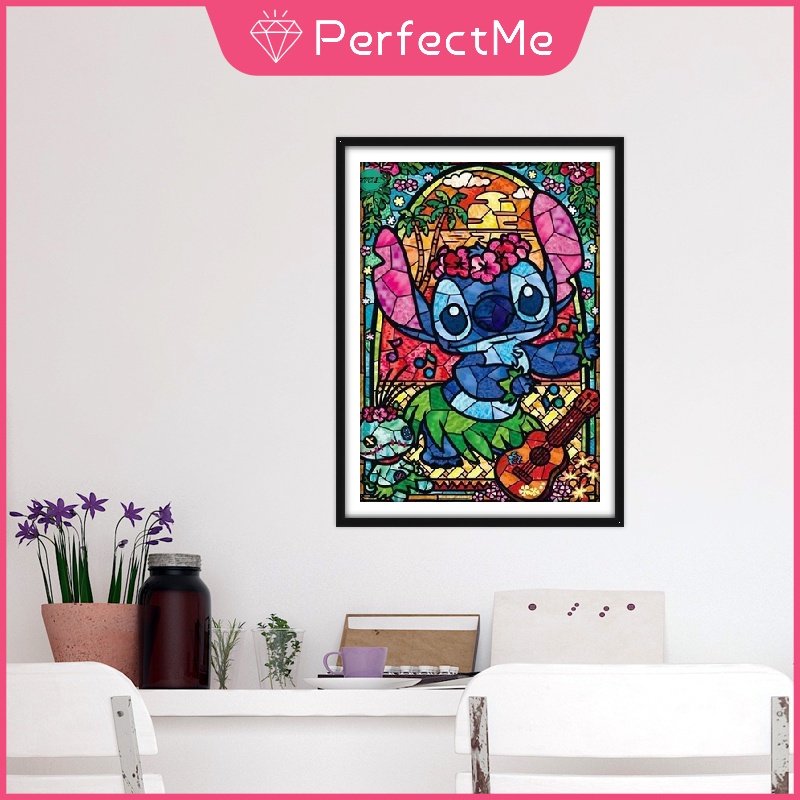 Bộ tranh đính đá 5D họa tiết hoạt hình Snoopy độc đáo kích thước 30x40cm DIY dùng trang trí