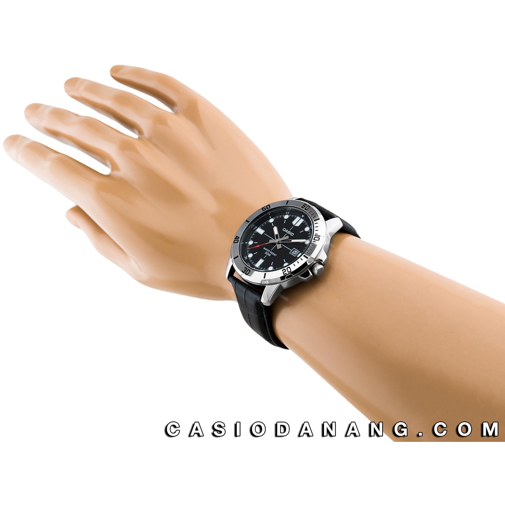 Đồng hồ nam dây da Casio Standard chính hãng Anh Khuê MTP-VD01L-1EVUDF (45mm)