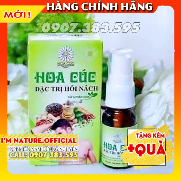 Xịt Hôi Nách Hoa Cúc Chính Hãng 10ml - Triệt Thâm - Ngăn Tiết Mồ Hôi - Hôi Nách Lâu Năm