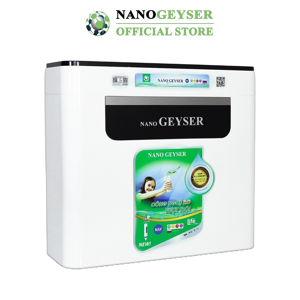 Máy lọc nước Nano Geyser RO ECO C, Công nghệ lọc nước tinh khiết RO, Bảo hành điện tử 5 năm qua app chính hãng