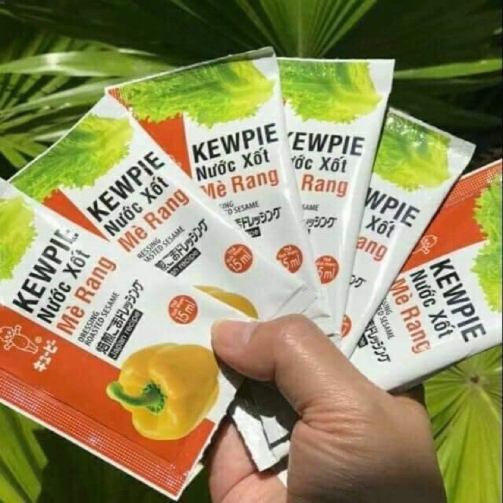 Nước sốt mè rang Kewpie gói 15ml, nước sốt ăn kèm rong nho hoặc salat siêu ngon