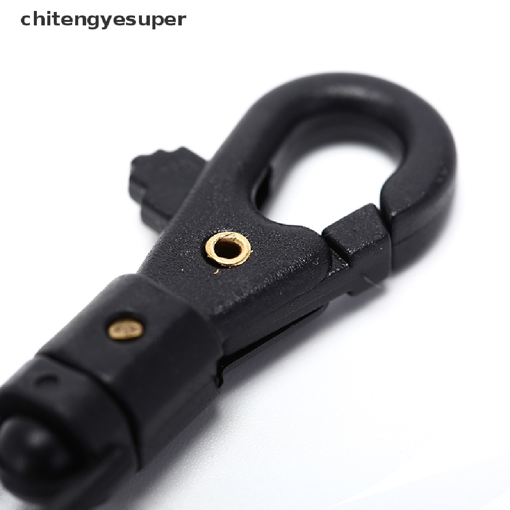 Chitengyesuper 5Pcs Carabiner Rotatable Buckle Clip Quickdraw Key Chain Paracord Backpack CGS