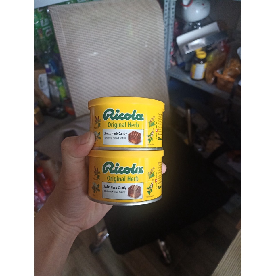 Kẹo Ngậm Ricola Lemon Mint / Original Herbs 100g Hương Vị Sảng Khoái, Thông Cổ, Mát Họng, Thơm Miệng,Giảm Ho, Khàn Giọng