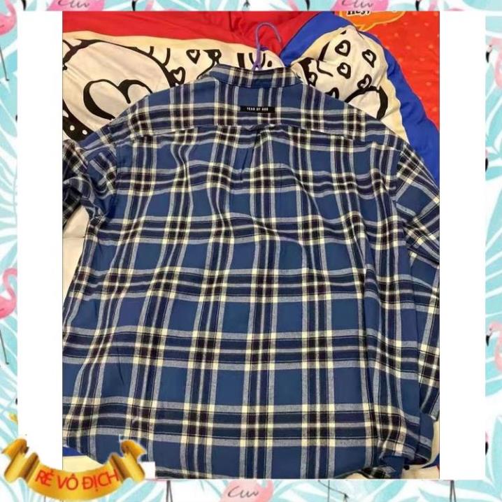 Áo flannel unisex Fear Of God phong cách hiphop