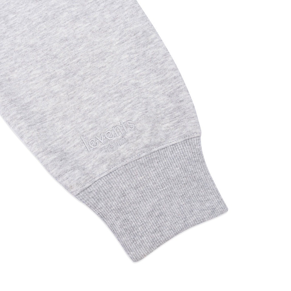 Áo Hoodie Levents Mini Logo Grey, Áo khoác Hoodie nỉ Unisex - Yame Store