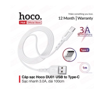 CÁP SẠC MICRO USB HOCO DU01