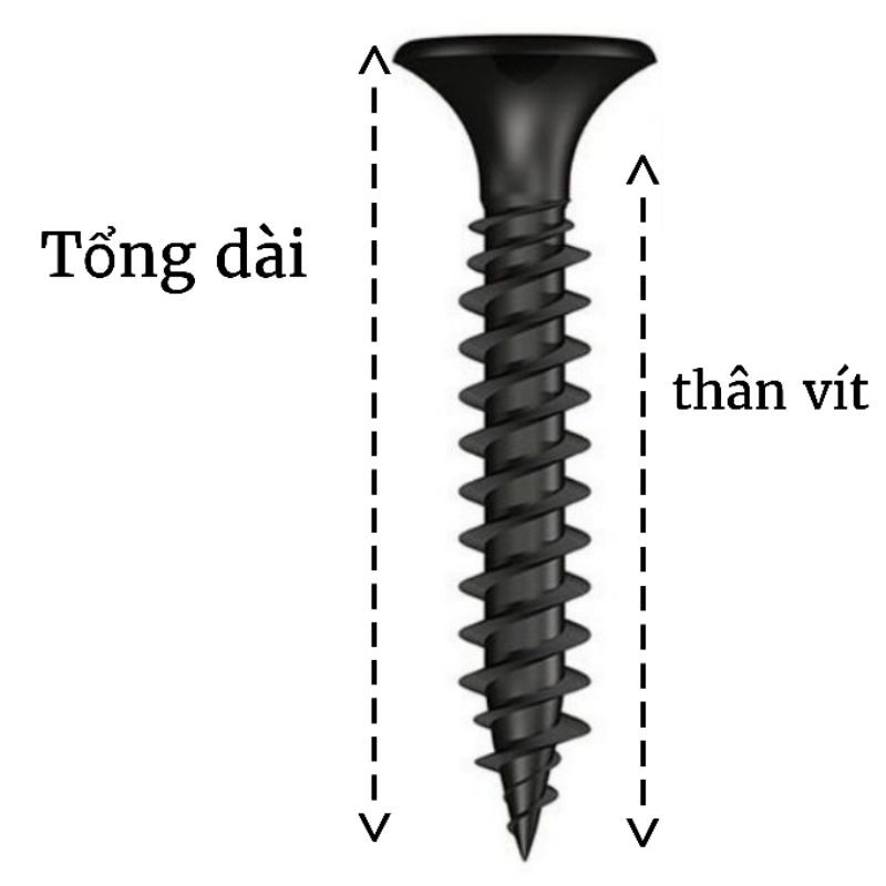 [Bán lẻ theo 100g] Vít bắn (bắt) gỗ, thạch cao