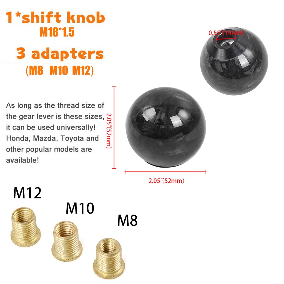 Núm Gạt Cần Số Xe Hơi Họa Tiết Sợi Carbon Thông Dụng